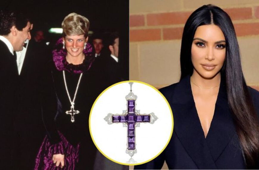 Kim Kardashian compró la cruz de Attallah, la valorada joya que lució la princesa Diana