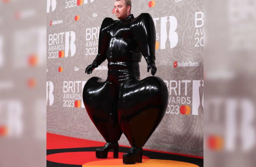 Sam Smith se vuelve viral con su atuendo en los Brit Awards
