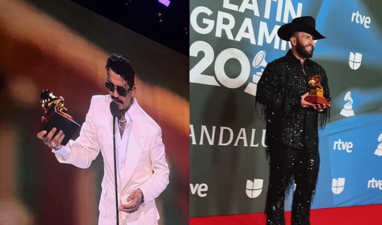 Sonorenses Carín León y Christian Nodal ganan Grammy Latinos 2023 en España