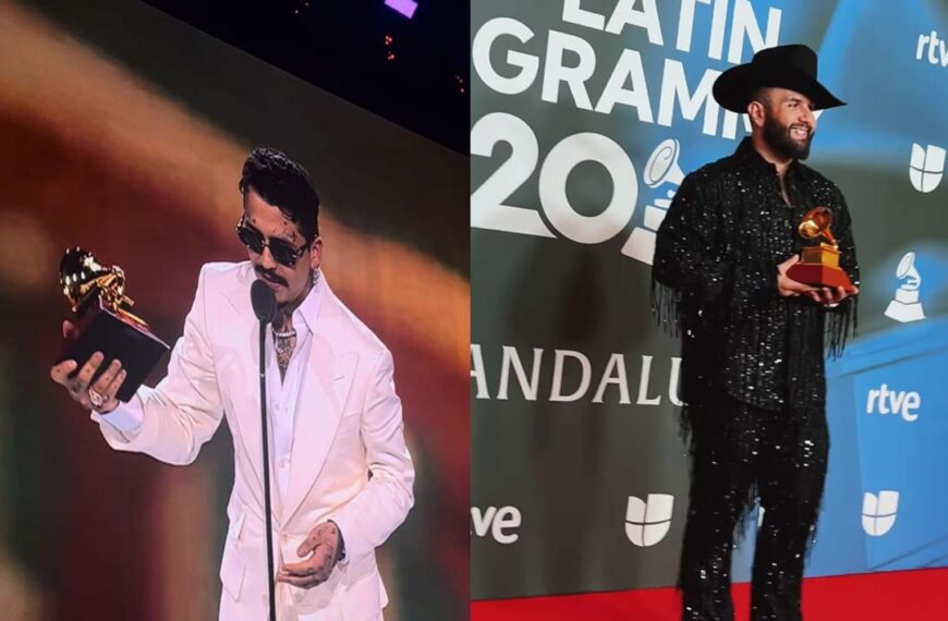 Sonorenses Carín León y Christian Nodal ganan Grammy Latinos 2023 en España
