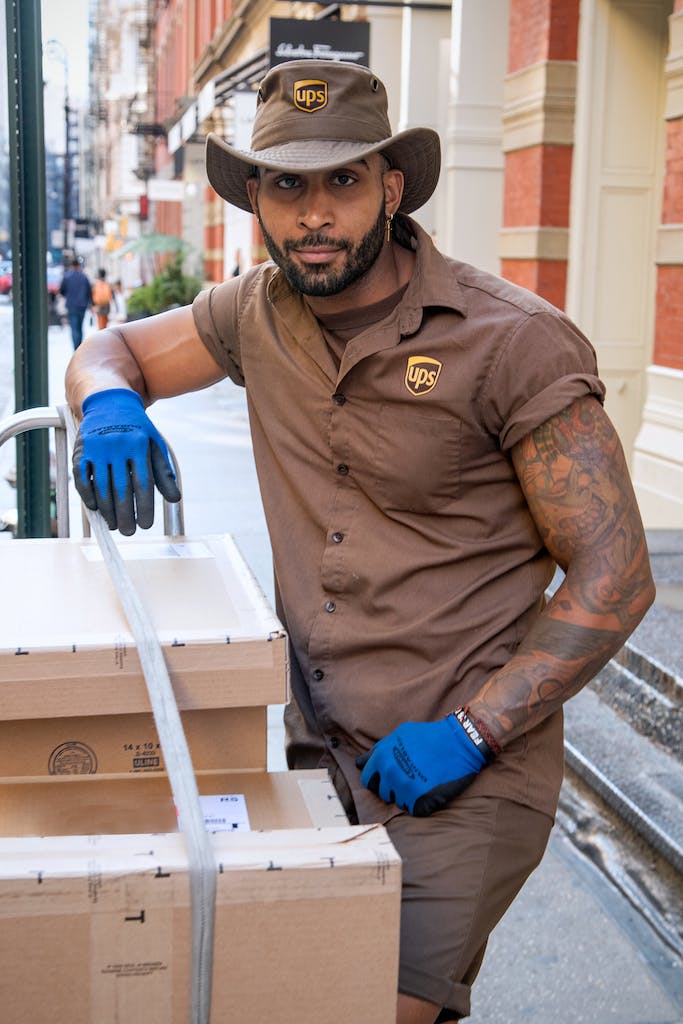 Delivery Man with Parcels