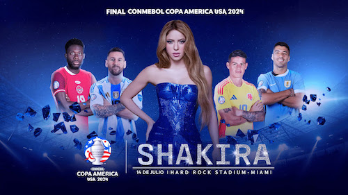 Shakira actuará en la final de la Copa América en Miami