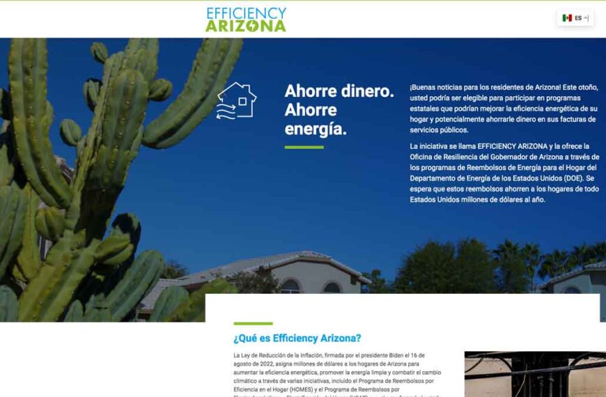 Lanza Arizona programa energético
