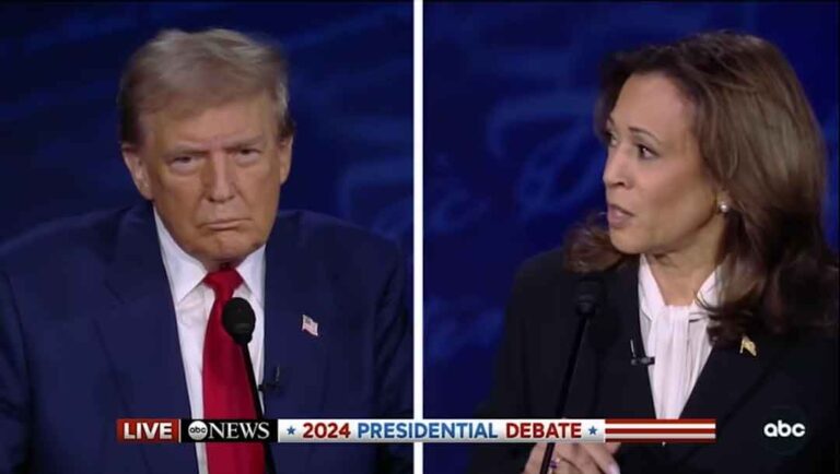 Tenso debate de Harris y Trump 