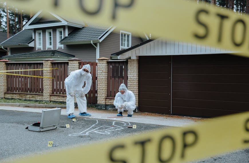 Police Investigating Crime Scene