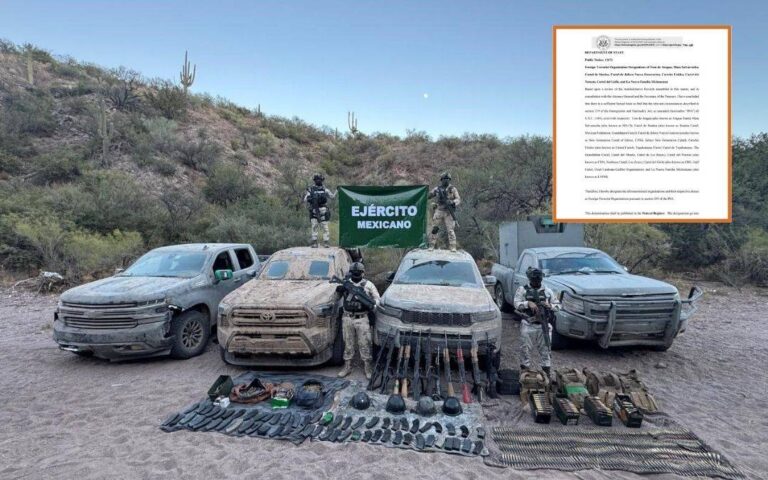 Cárteles mexicanos son designados como organizaciones terroristas por gobierno de Trump