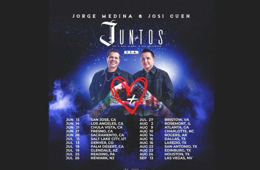 Jorge Medina y Josi Cuén “Juntos” en el Desert Diamond Arena: fecha y costo de los boletos