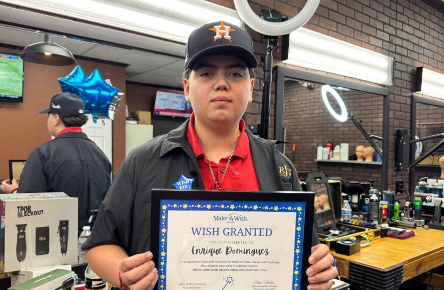 Make-A-Wish cumple el sueño de Enrique: quiere ser barbero profesional