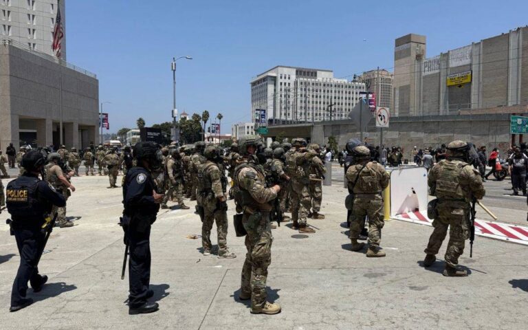 Despliegue militar en Los Ángeles: 2,800 elementos de la Guardia Nacional y Marinos