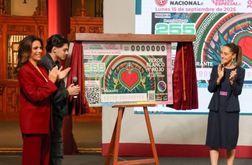 Lotería Nacional lanza sorteo en honor a migrantes mexicanos