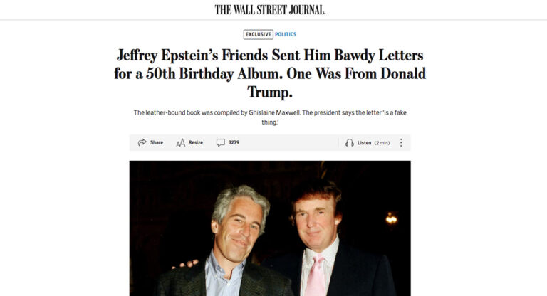 Cumple Donald Trump su amenaza al Wall Street Journal