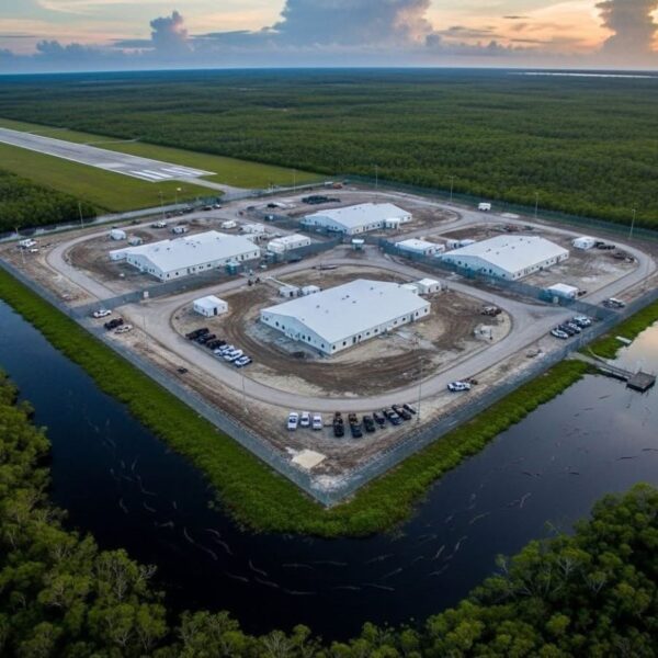 Juez federal ordena desmantelamiento de ‘Alligator Alcatraz’