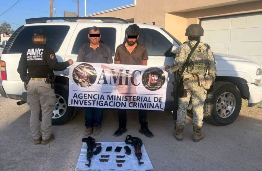 Golpe al Crimen Organizado en Sonora: aseguran armas, drogas y personas