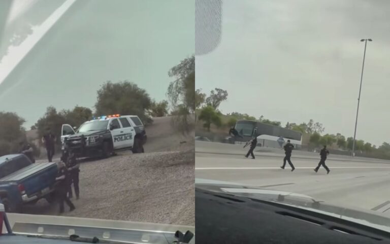 Tiroteo policial paraliza la US 60 en Mesa: Persiguen a sujeto por intento de secuestro