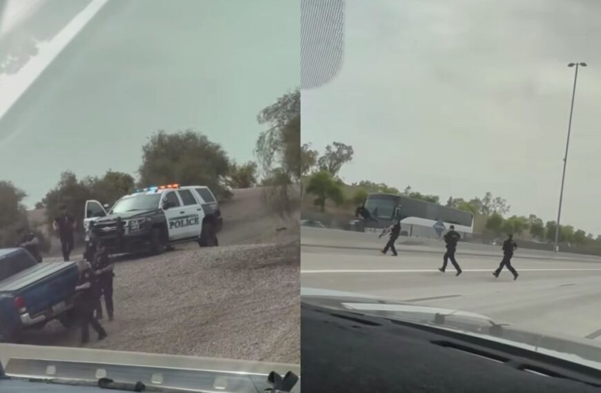 Tiroteo policial paraliza la US 60 en Mesa: Persiguen a sujeto por intento de secuestro
