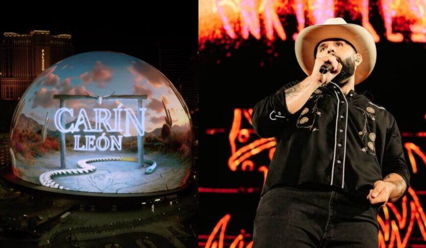 Carín León agota 6 fechas en The Sphere de Las Vegas y abre una extra