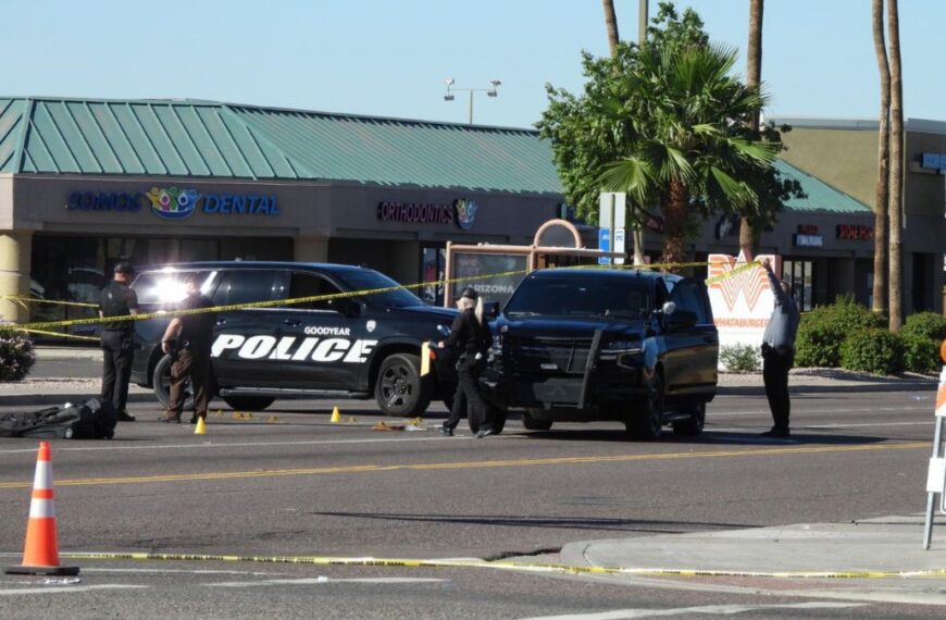 Policías disparan contra joven que huía con un arma en Goodyear