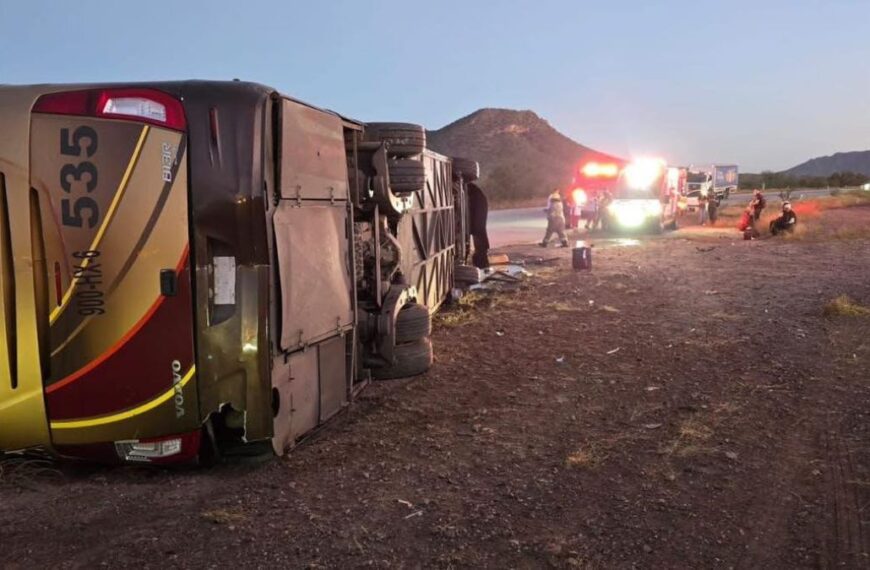 Accidente en autobús Tufesa en Sonora deja 7 muertos y 24 heridos