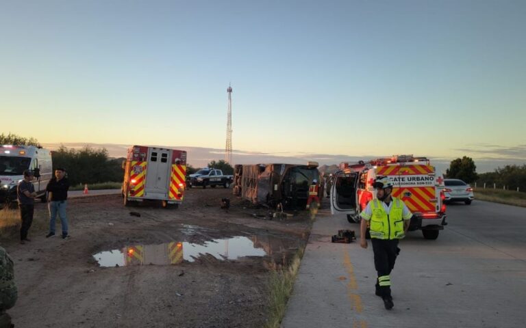 Arrestan a choferes de Tufesa que huyeron tras accidente en Sonora