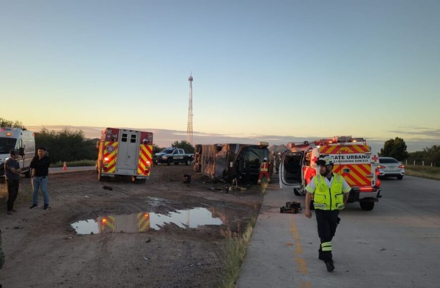 Arrestan a choferes de Tufesa que huyeron tras accidente en Sonora