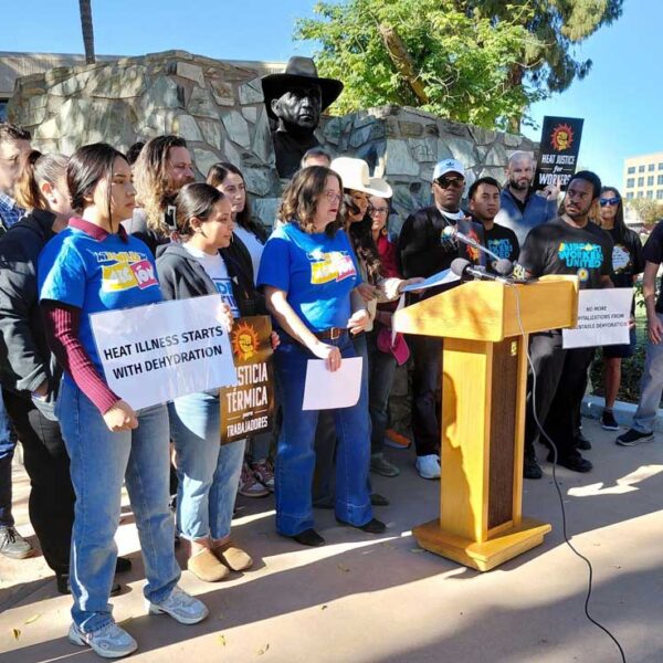 Piden protección de trabajadores en calor extremo
