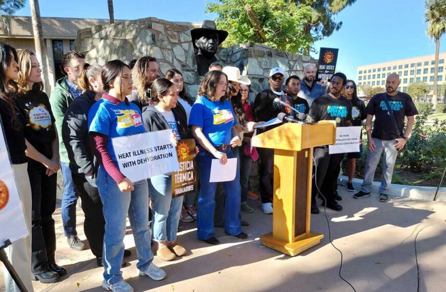 Piden protección de trabajadores en calor extremo