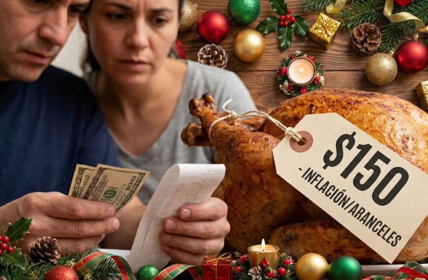 Inflación y aranceles de Trump disparan costos de la cena de Navidad