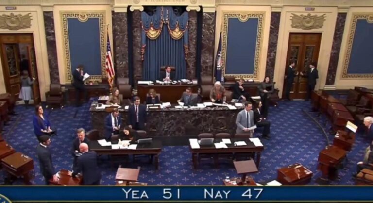 Vota Senado para limitar las acciones de Donald Trump en Venezuela