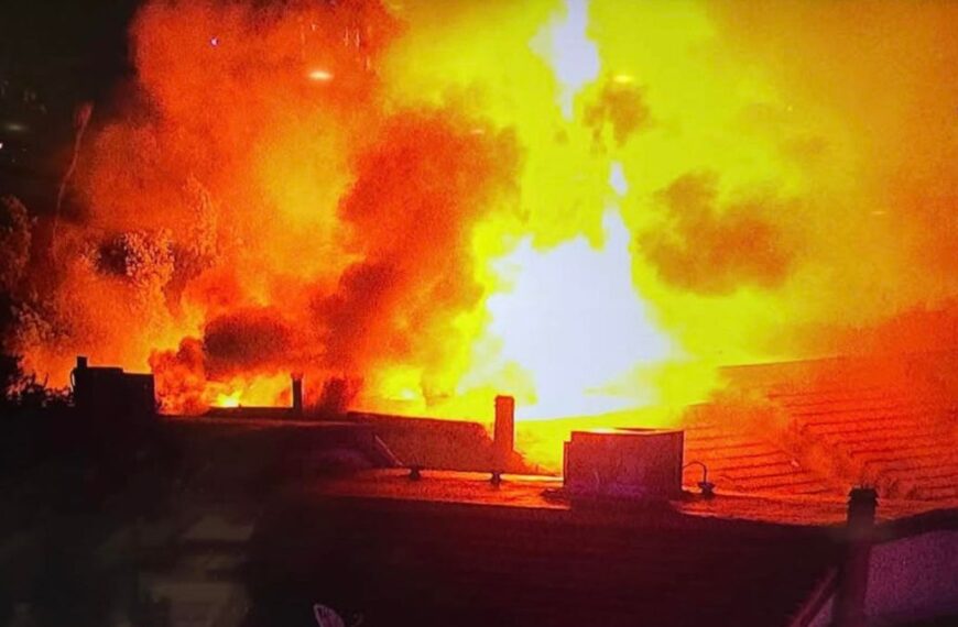 Incendio en Mesa deja dos adultos y cuatro niños con heridas graves