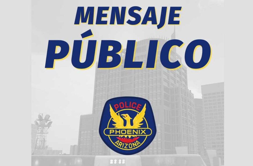 Declaración del Departamento de Policía de Phoenix