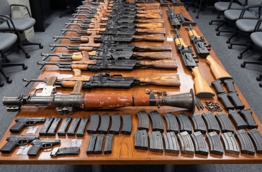 Frenan arsenal en Nogales: Mujer llevaba lanzacohetes RPG