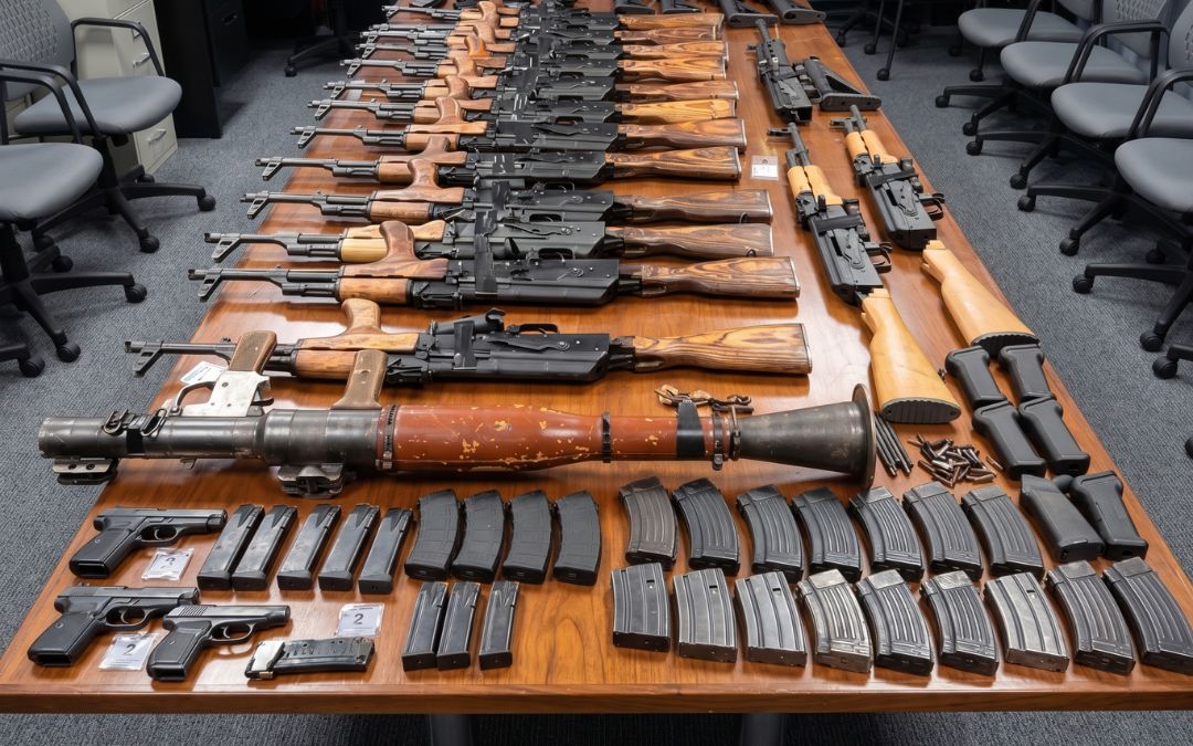 Frenan arsenal en Nogales: Mujer llevaba lanzacohetes RPG
