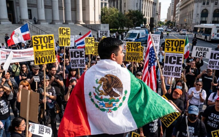 Protestas frenaron plan extremo de Trump contra migrantes