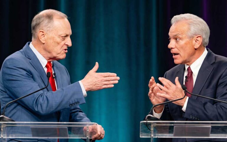 Debaten republicanos por la gubernatura