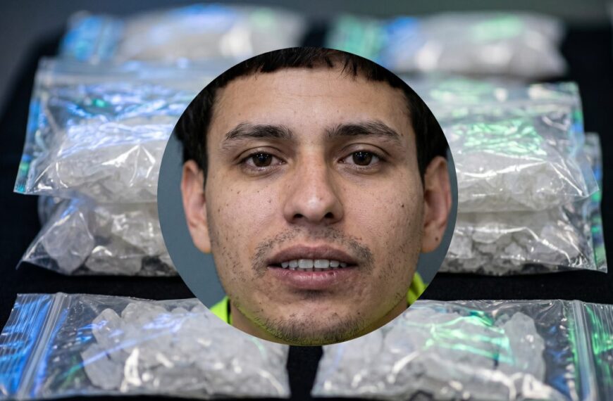 Distribuía metanfetaminas y lo detienen cuando intentaba escapar a México