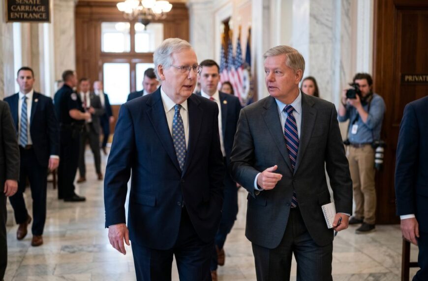 Muere senador Lindsey Graham, mientras el senador Mitch McConnel sigue hospitalizado