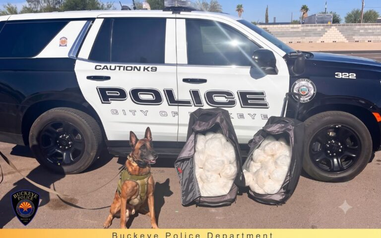 Policía de Buckeye incauta cargamento de metanfetamina