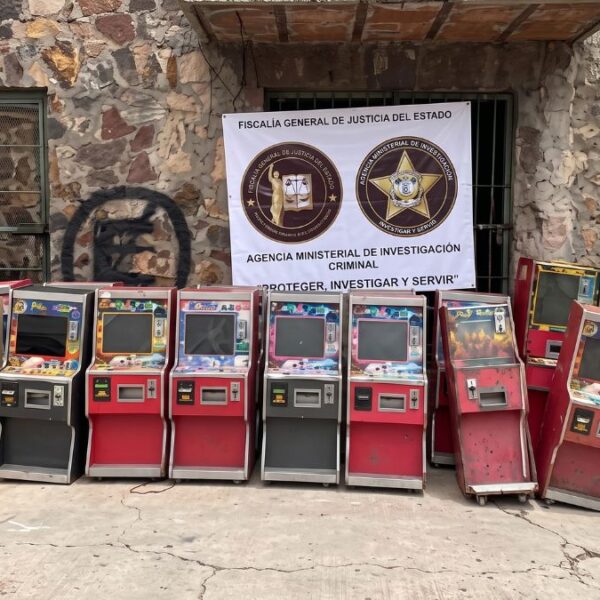 Aseguran máquinas tragamonedas que usaba el ‘narco’ en Sonora