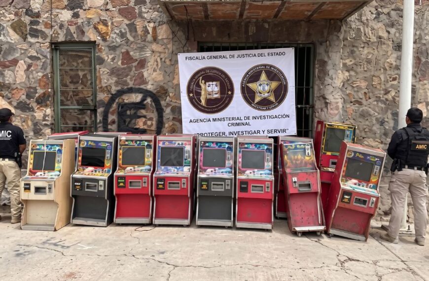 Aseguran máquinas tragamonedas que usaba el ‘narco’ en Sonora