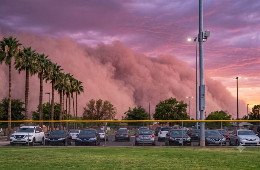 Llega el monzón: Phoenix registra su primera lluvia