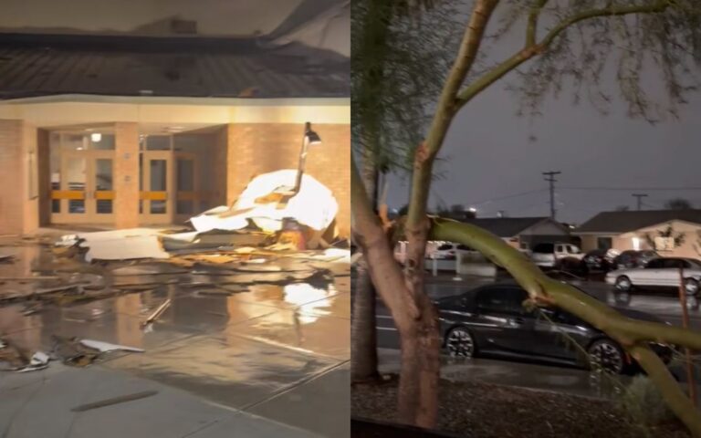 Monzón azota Phoenix: Vientos de 65 mph y daños en Tempe