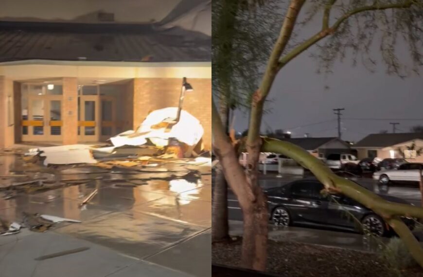 Monzón azota Phoenix: Vientos de 65 mph y daños en Tempe