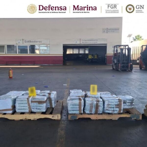 Golpe al narco: aseguran 340 kilos de droga en Tijuana y SLRC