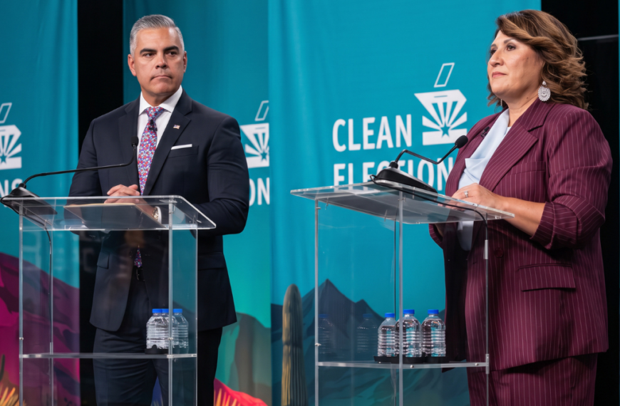 Debaten JoAnna Mendoza y Juan Ciscomani