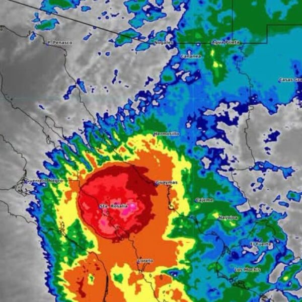 Huracán Polo golpea Sonora como categoría 1; hay alerta naranja