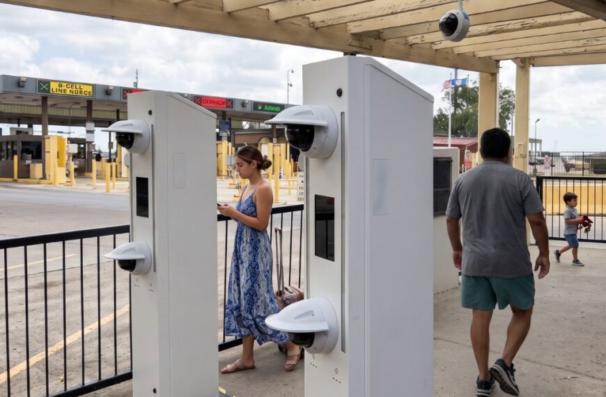 CBP prueba reconocimiento facial en salida hacia México
