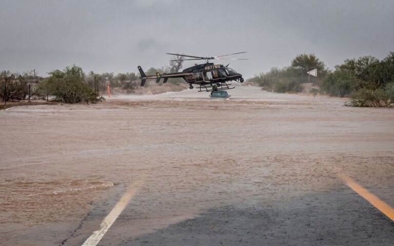 Fuertes lluvias causan inundaciones y rescates en Phoenix