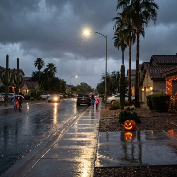 ¡Alerta para Halloween en Phoenix! Vuelven las lluvias con inundaciones y frío