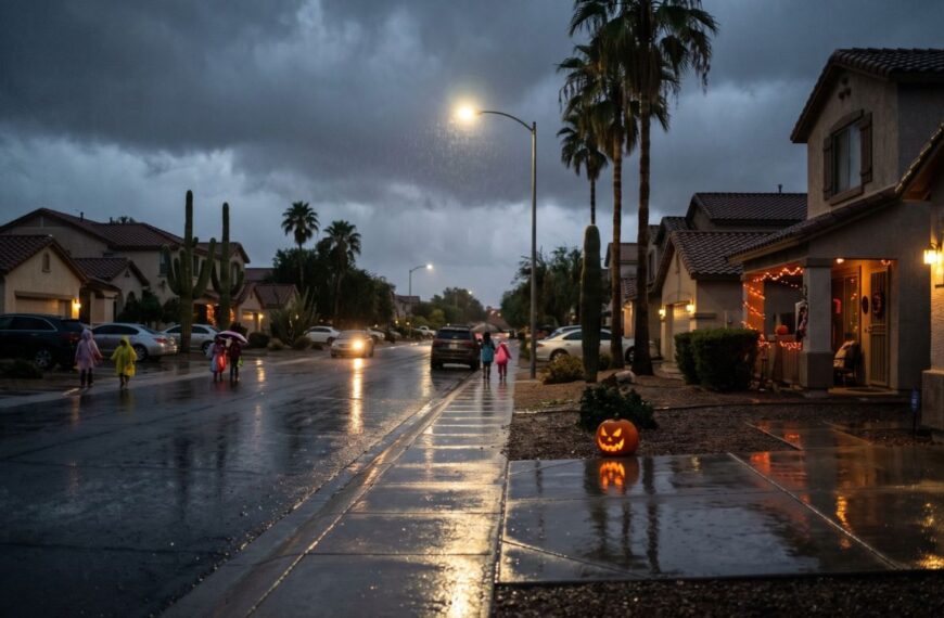 ¡Alerta para Halloween en Phoenix! Vuelven las lluvias con inundaciones y frío