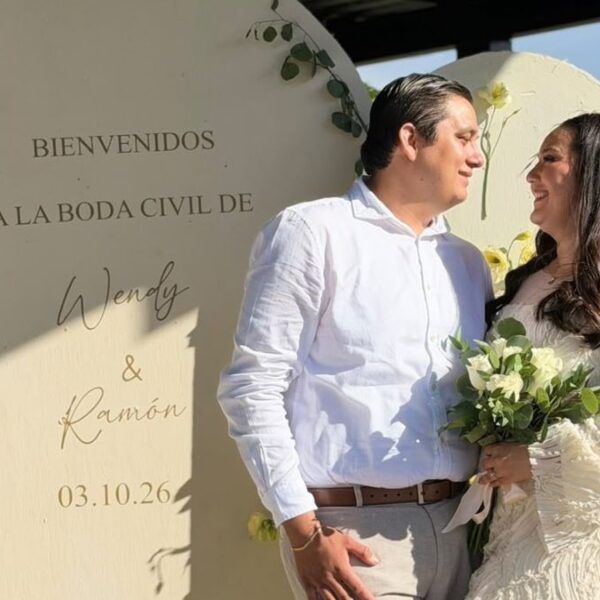 Wendy Avalos y Ramón Osuna celebran emotiva ceremonia civil